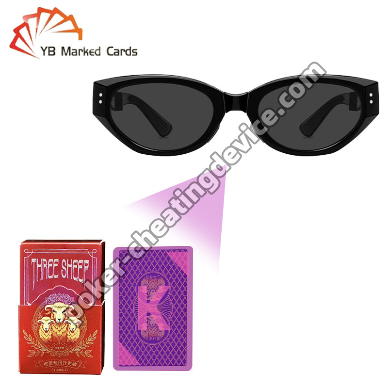 अंकित कार्ड पहचानने के लिए पोकर खिलाड़ी के धूप का चश्मा जुए में बढ़त हासिल करता है