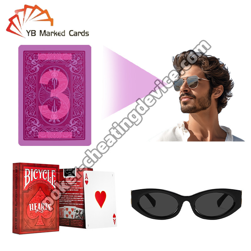 साइकिल चिह्नित डेक खेलते हुए कार्ड क्लासिक कार्ड चिह्नित कार्ड के लिए दिल का युद्ध चश्मा