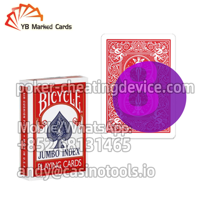 चिह्नित कार्ड धोखा देने वाले उपकरणों के लिए साइकिल जंबो इंडेक्स इन्फ्रारेड मार्क प्लेइंग कार्ड्स