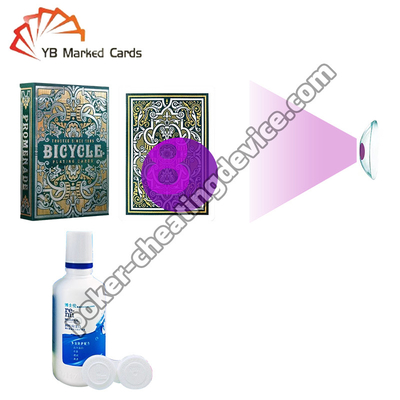 कैसिनो के लिए इन्फ्रारेड संपर्क लेंस आसानी से चिह्नित कार्ड का पता लगाते हैं